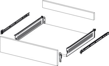 Supra-86 Drawer Set 86x400mm Wht 9001 CLR 555.50.703