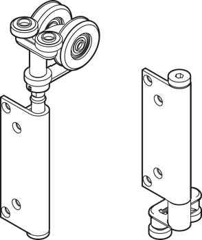 HafeleFld 100 End Hanger Set LH SSS 943.32.794