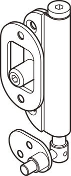 HafeleFld 100U Inter Pivot Hinge 316 SSS 943.32.218