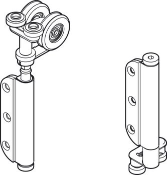 HafeleFld 100U End Hanger Std Set LH SSS 943.32.796