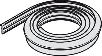 Rubber Profile for Sliding Glass Interior Doors Hawa-Junior Top hung system Length 10 m 940.41.053