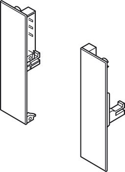 MXS Internal Drawer Fnt Brkts 135mm Plastic Grey 552.70.697