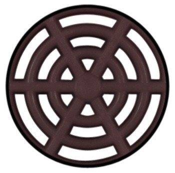 Vent Trim Rectangle D65mm Plastic Brown 571.03.165