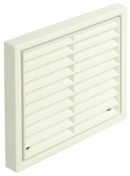 Fixed Louvre Grille with Round Spigot System 4 brown 565.30.128