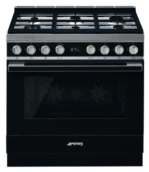 Smeg Por CPF9GPBL Range Ckr DF Black/Stainless Steel 534.64.841