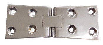 Butt Hinge Counter Flap 114 x 38 mm Brass With brass pin Polished chrome 926.95.212