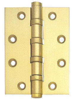 Butt Hinge Ball Bearing 101 x 75 mm Brass ANSI hole pattern (template drilled) Polished 926.90.038