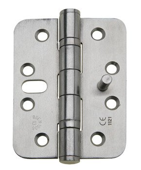 Butt Hinge Security 102 x 76 mm Radius Corners Stainless Steel With dog bolt Satin 926.90.380