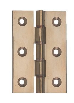Butt Hinge DPBW 76 x 51 mm Ø 8 Knuckle Extruded Brass For Foldaside 240 systems Polished 926.90.058