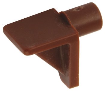 Shelf Support D6mm w Groove Plug Plastic Brw 283.63.108