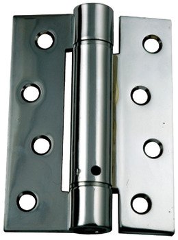 Butt Hinge Sprung 100 x 76 mm Steel Single action closes door automatically Satin chrome 926.56.004