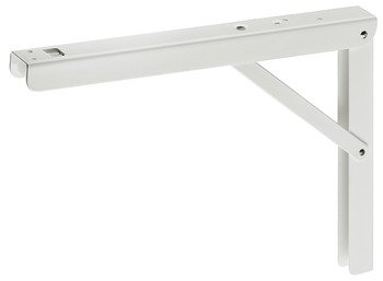 Hinged Bracket Adj 300mm 60kg/Pr Steel Wht 287.55.730