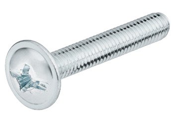 Connecting Screw, Combi Slot PZ2, M4, Zinc Plated, 15 mm 022.34.157