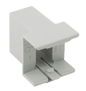 NPS Divider Rail Clip for Rect Rail Silver 551.89.999