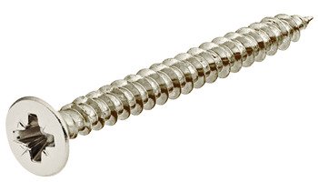 Hospa Chipboard Screw, Countersunk Head, PZ, Fully Threaded, Galvanized, 4 x 20 mm 017.31.844