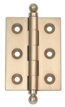Butt Hinge Ball Finial Brass Unwashered Length x width: 50 x 38 mm polished chrome 354.43.210