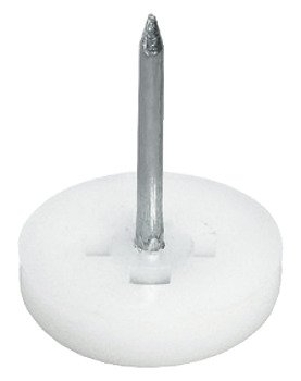 Pin Type Glide D10mm Plastic Wht 650.02.100