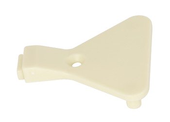 Door Stop with Two Dowels and One Screw Hole For series drilled holes Cream white 356.27.701