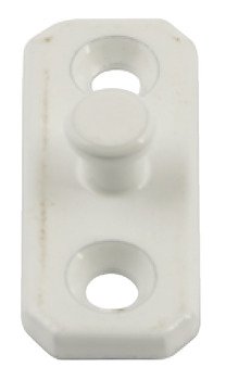 Stud Plate for Concealed Restrictor Stainless Steel and Zinc Alloy Height 9.5 mm white 973.00.807