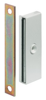 Magnetic Catch Slim 5.0kg SF Steel/Plastic Wht 246.50.708