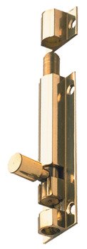 Barrel Bolt Straight or Cranked Neck Width 25 mm Brass Straight 76 x 25 mm polished brass 900.17.932