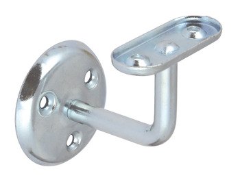 Handrail Bracket Ø 60 mm for Flat Based Handrails Mild Steel Face fixing White epoxy 982.07.017