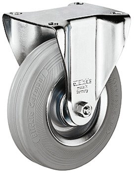 D100mm Castor Fixed without Brake Plastic Galvanised 670.02.532