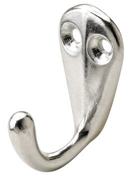 Coat Hook Single Aluminium 30-35 x 36-42 mm Height 36 mm depth 30 mm 845.01.806