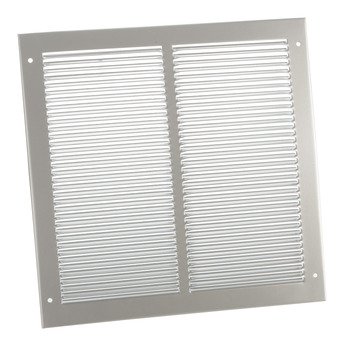 Louvered Air Transfer Grille for use with Intumescent Fire Grille or on their own Mild Steel Satin silver Cut out of door required (width x height): 152 x 152 mm 959.20.009