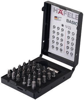 Bit Box PZ and TS with Magnetic Holder Häfele No. of bits: 30 006.40.260