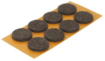 Felt Glide Round Self Adhesive Ø 18 mm brown 650.06.102