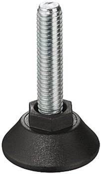 Adjusting Screw M10 Thread with Fixed Foot Length 50 mm 651.01.500