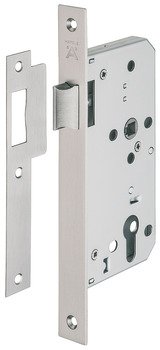 Latch Mortice for Flush Doors Stainless Steel Startec Backset 55 mm case size 84 mm satin 911.23.465