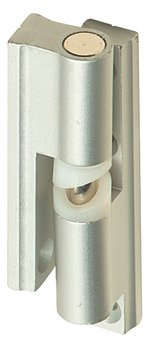 Hinge Set Normal Duty Cubicle Fittings for 17-21 mm Board Partitions Aluminium Satin anodised finish 980.07.920
