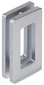 Flush Pull Handle Brass 110 x 60 mm for Glass Doors Satin nickel plated finish 901.01.216