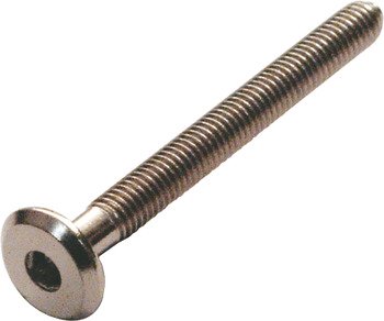 M6 Connecting Bolt, Flat Ended, Brass Plated, 60 mm 032.46.302
