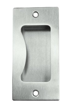 Pull Handle Flush 100 x 50 mm 316 Stainless Steel Suitable for use on sliding timber doors Satin 902.00.570