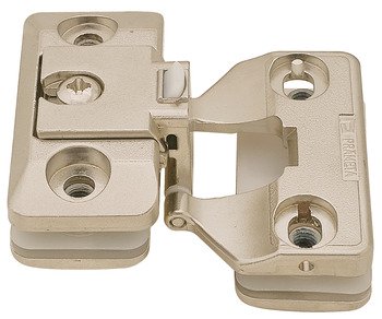 190D Glass Door Hinge ExAxle Inset Zinc Alloy/NP 344.88.700