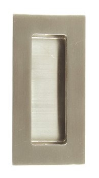Pull Handle Flush 100 x 50 mm Stainless Steel Concealed fixing Polished 902.01.271