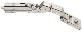 Concealed Hinge 125° for Glass/Mirror Doors Tiomos Mirro Glass thickness 3-8 mm With opening mechanism 348.41.140