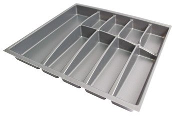 Plastic Cutlery Insert Depths 423/473 mm for Cabinet Widths 400-1000 mm Anthracite For cabinets with 18/19 mm board thickness 423 mm depth for cabinet width 500 mm 556.41.345