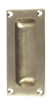 Flush Pull Handle 42 x 90 mm Brass or Zinc Alloy Suitable for timber sliding doors Satin nickel plated zinc alloy 901.01.236