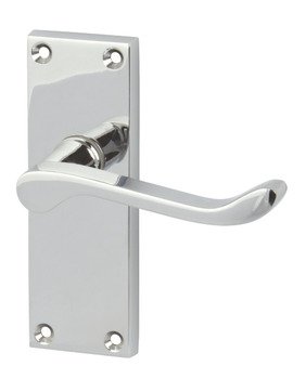 Victorian Lvr Hdls/Plt Scroll Latch EB 901.78.365