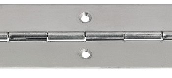 Continuous Hinge Rolled Straight Piano 3500 mm Length Open width 25 mm nickel-plated 351.01.717