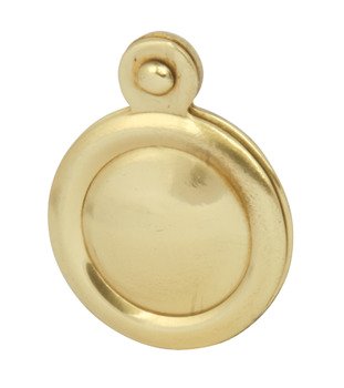 Escutcheons Covered Standard Keyway Face Fixing Brass Polished 901.51.101