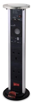 please look With neon master switch Black and aluminium finish with chrome top