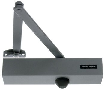 Door Closer Overhead Cast Aluminium Body Briton 20003E Silver powder coated 931.92.009