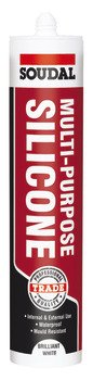 Multi-Purpose Sealant Tube 270 ml Soudal Silicone Clear