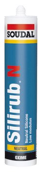 Silicone Sealant Joint Tube 300 ml Soudal Silirub N Clear - New number for 003.51-0001