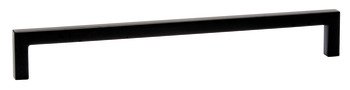 U Pull Handle Zinc Alloy Matte Black 28.5x320mm Fixing Centres 108.66.386